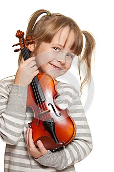 Child with violin