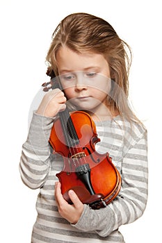 Child with violin