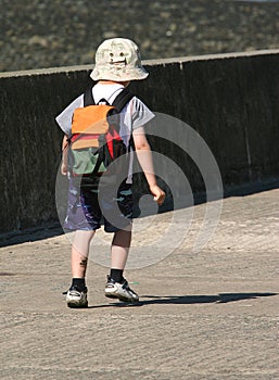 Child Walking Alone