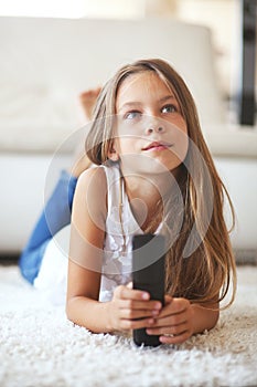 Child watching tv