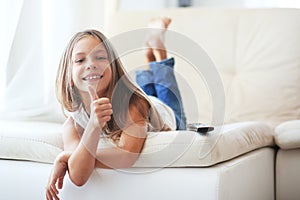 Child watching tv