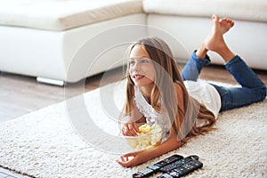 Child watching tv