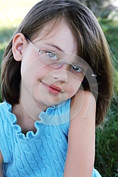 Child Wearing Glasses photo