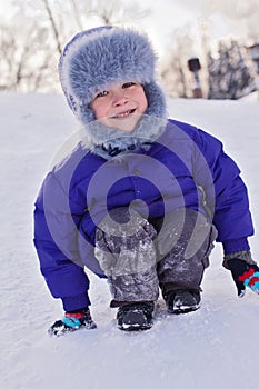 Child in winter