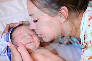 After childbirth newborn baby photo