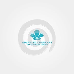Childcare Development logo design template
