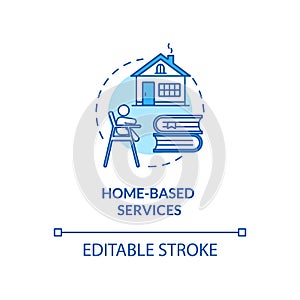 Childcare homebased services concept icon