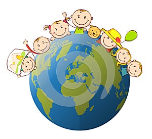 Childern globe