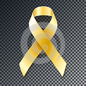 Childhood Cancer Awareness gold ribbon photo