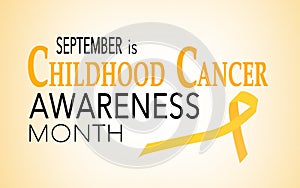 Childhood cancer awareness month