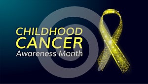 Childhood cancer awareness month concept.