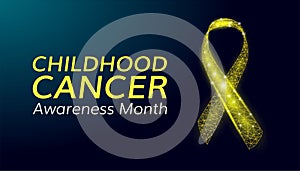 Childhood cancer awareness month concept. photo