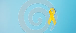 Childhood Cancer, Sarcoma, bone, bladder and Suicide prevention Awareness month, Gold Yellow Ribbon for supporting people living