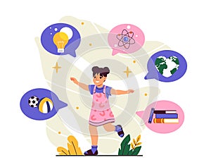 Childhood education vector concept