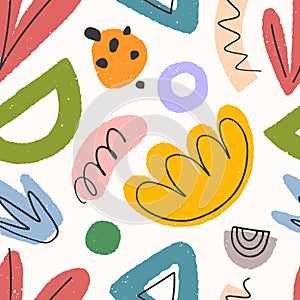 Childish abstract seamless pattern photo