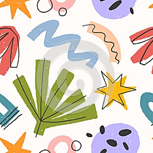 Childish abstract seamless pattern photo