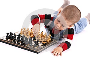 Childre playing chess