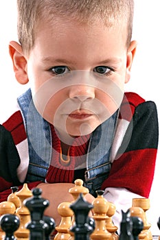 Childre playing chess