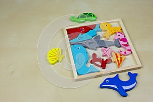 Children 3D wooden puzzle