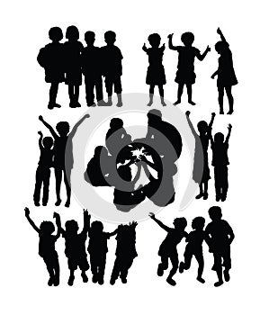 Children Activity Silhouettes