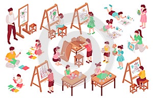 Children Art School Set