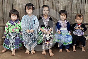 Children of Asia, ethnic group Meo, Hmong