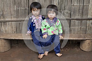 Children of Asia, ethnic group Meo, Hmong photo