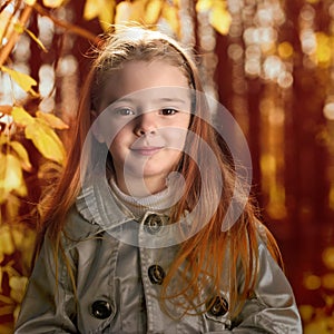 children in autumn park