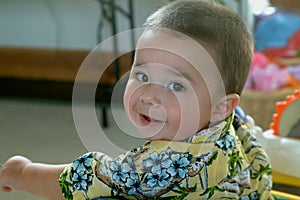 Children-Baby Boy Looking at Camera