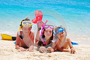 Children on the beach