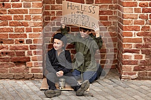 Children beggars want people to help them