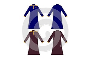 Children Boys arabian robe abaya vector template