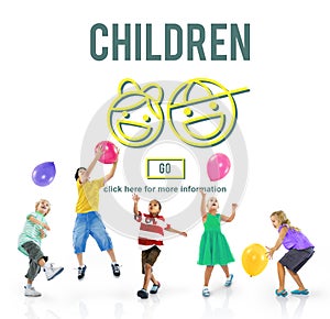 Children Childhood Kids Offspring Website Concept