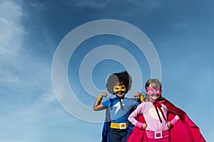 Children Childhood Super Hero Concept