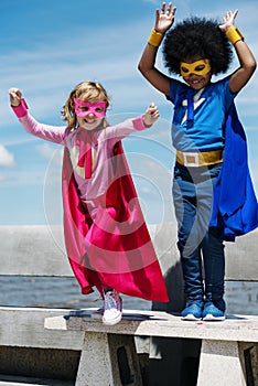 Children Childhood Super Hero Concept