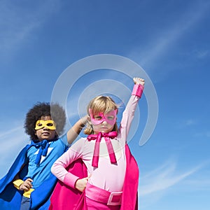 Children Childhood Super Hero Concept