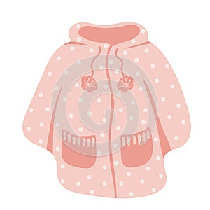 Children clothes for winter season and cold weather. Outerwear clothing, puffer comfortable and cozy for outside