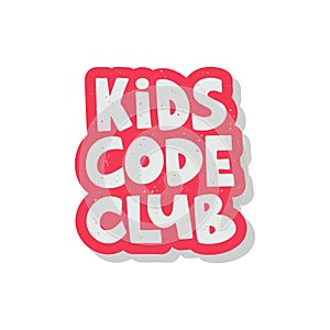 Children Coding lettering