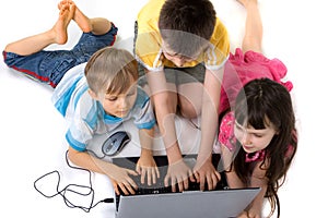 Children on the computer