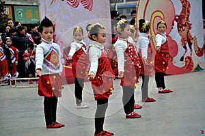 Children Dance on The Square
