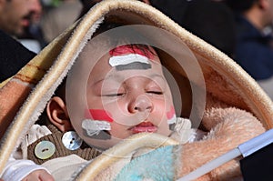 Children of the demonstrators in Alexandria