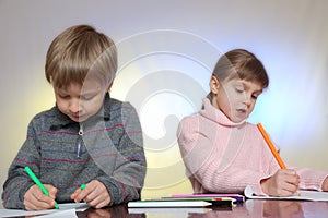 Children drawing