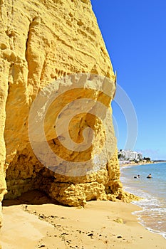 Children enjoying sunny weather on Armacao De Pera Beach