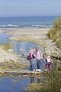 Children exploring.