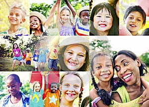 Children Family Enjoyment Playful Summer Casual Concept