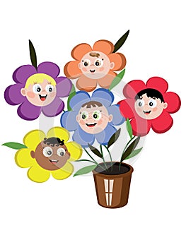 Children flowers