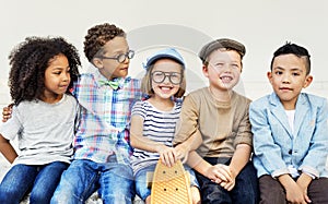 Children Friendship Togetherness Playful Happiness Concept