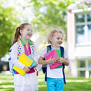 Children going back to school, year start