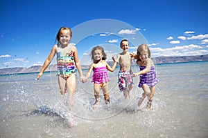 Children having Fun at the Beach