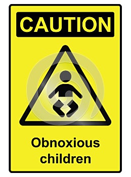 Children hazard Sign